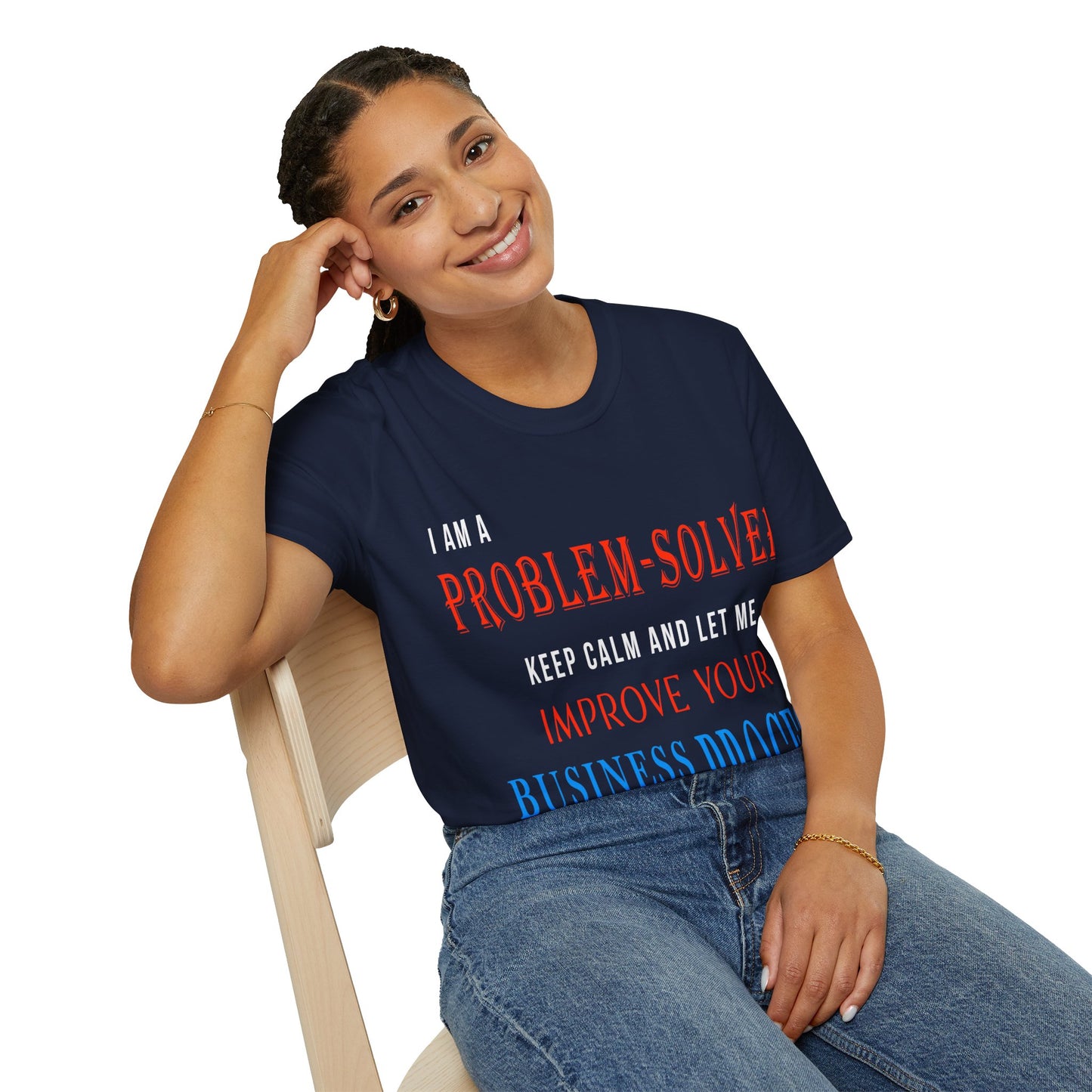 Dr. Flowers' Problem-Solver Inspirational Quote Unisex Softstyle T-Shirt