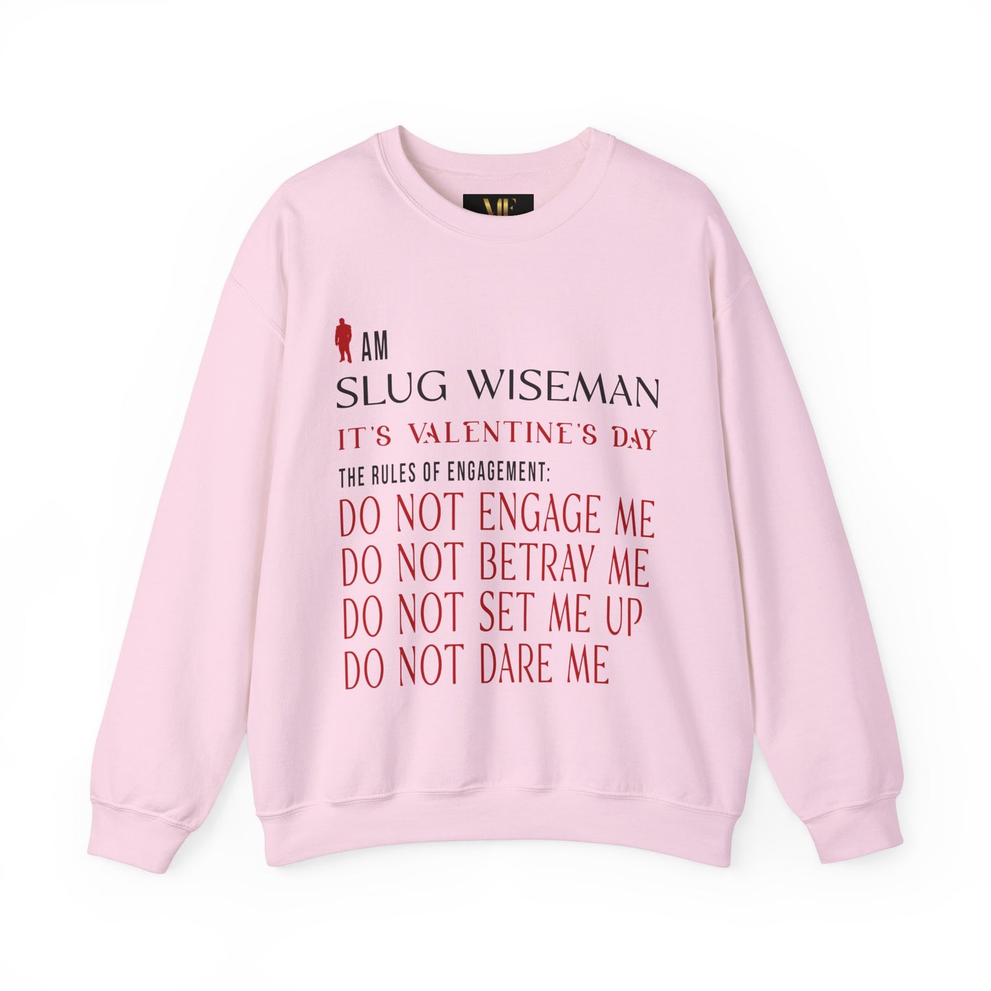Slug Wiseman Valentine's Day Unisex Crewneck Sweatshirt