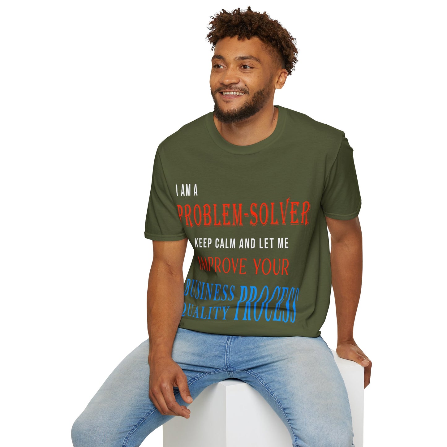 Dr. Flowers' Problem-Solver Inspirational Quote Unisex Softstyle T-Shirt