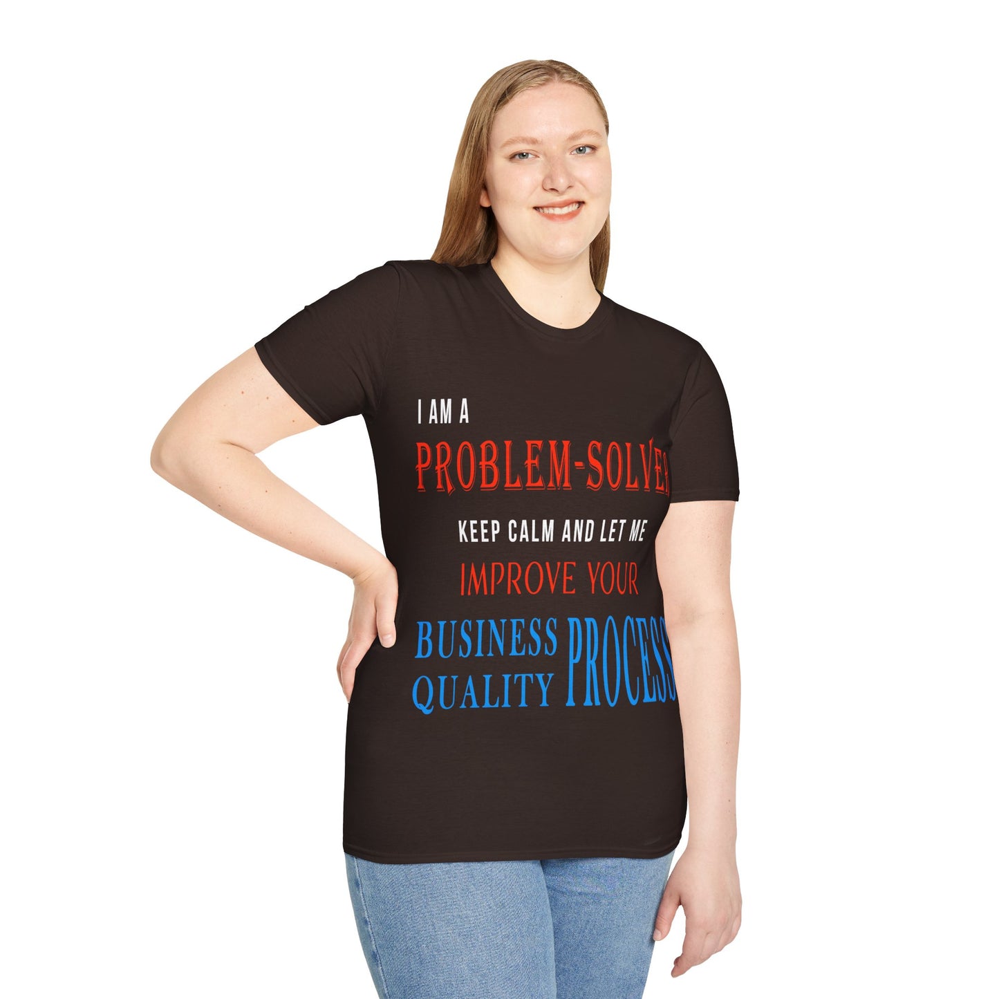 Dr. Flowers' Problem-Solver Inspirational Quote Unisex Softstyle T-Shirt