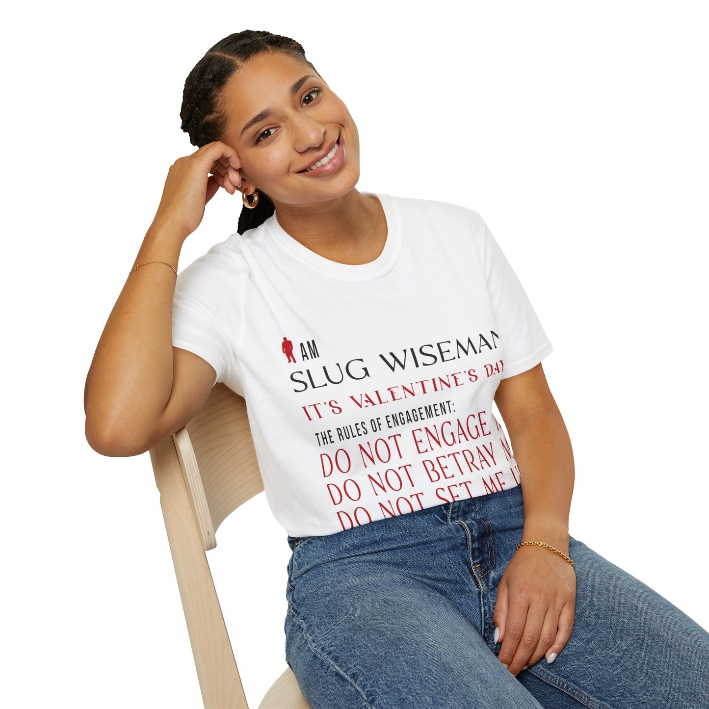 Slug Wiseman Valentine's Day Unisex Softstyle T-Shirt