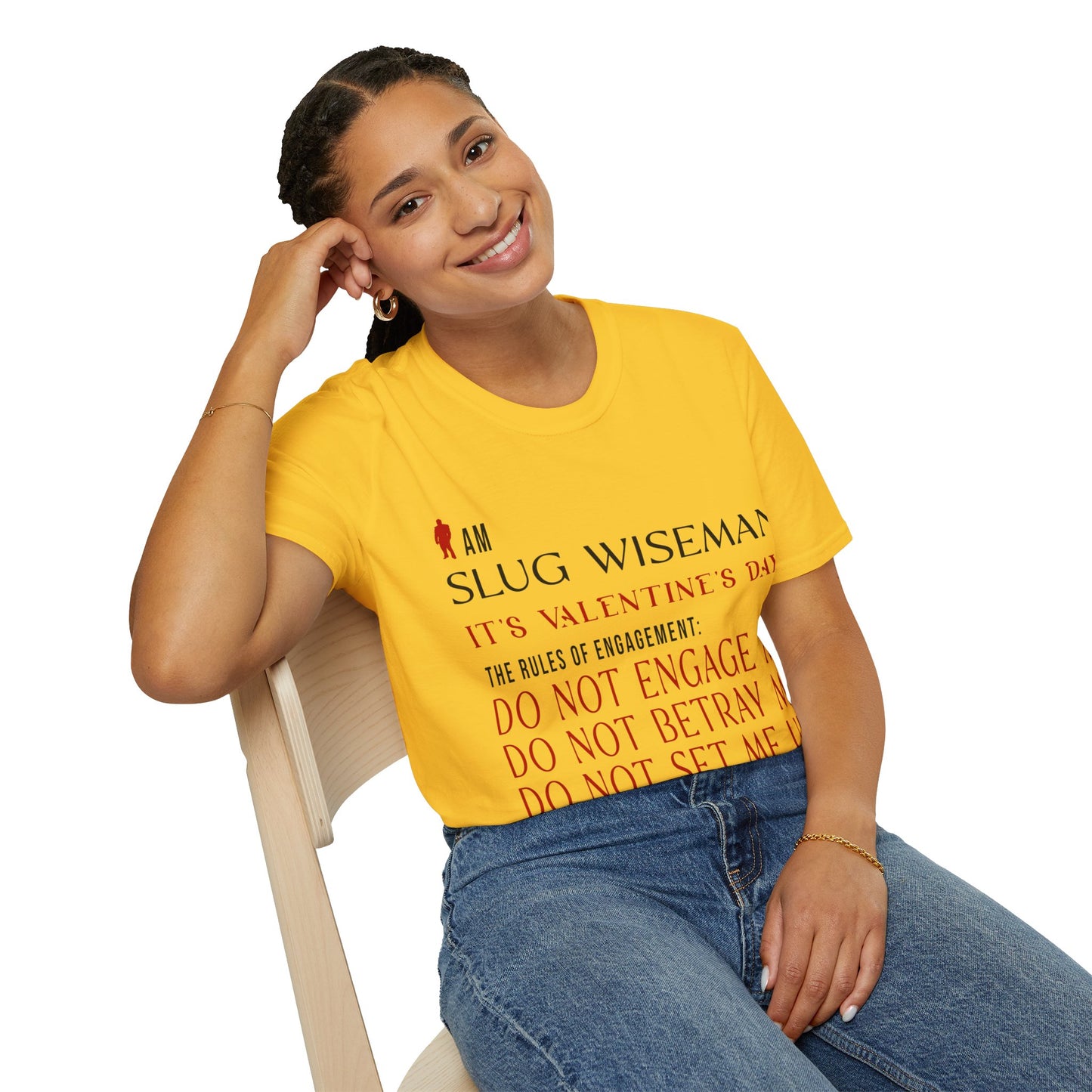 Slug Wiseman Valentine's Day Unisex Softstyle T-Shirt