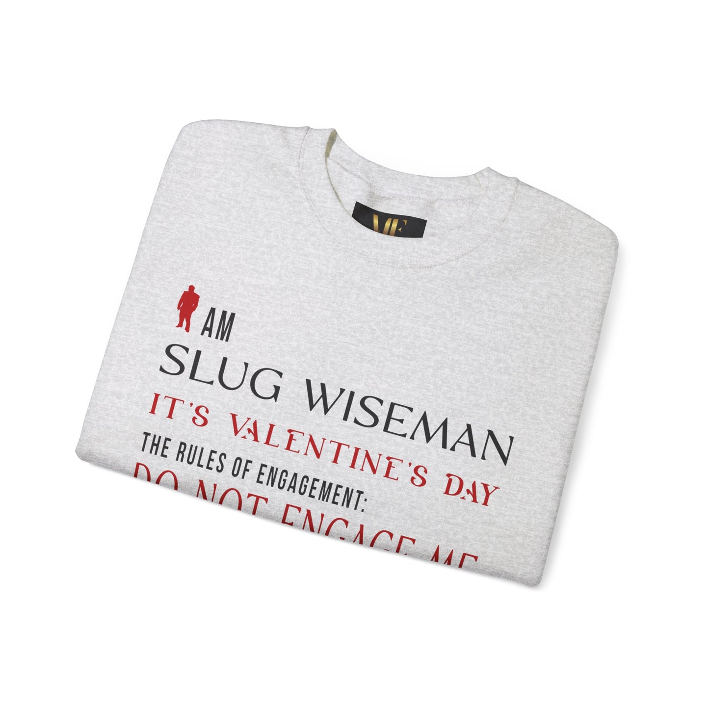 Slug Wiseman Valentine's Day Unisex Crewneck Sweatshirt