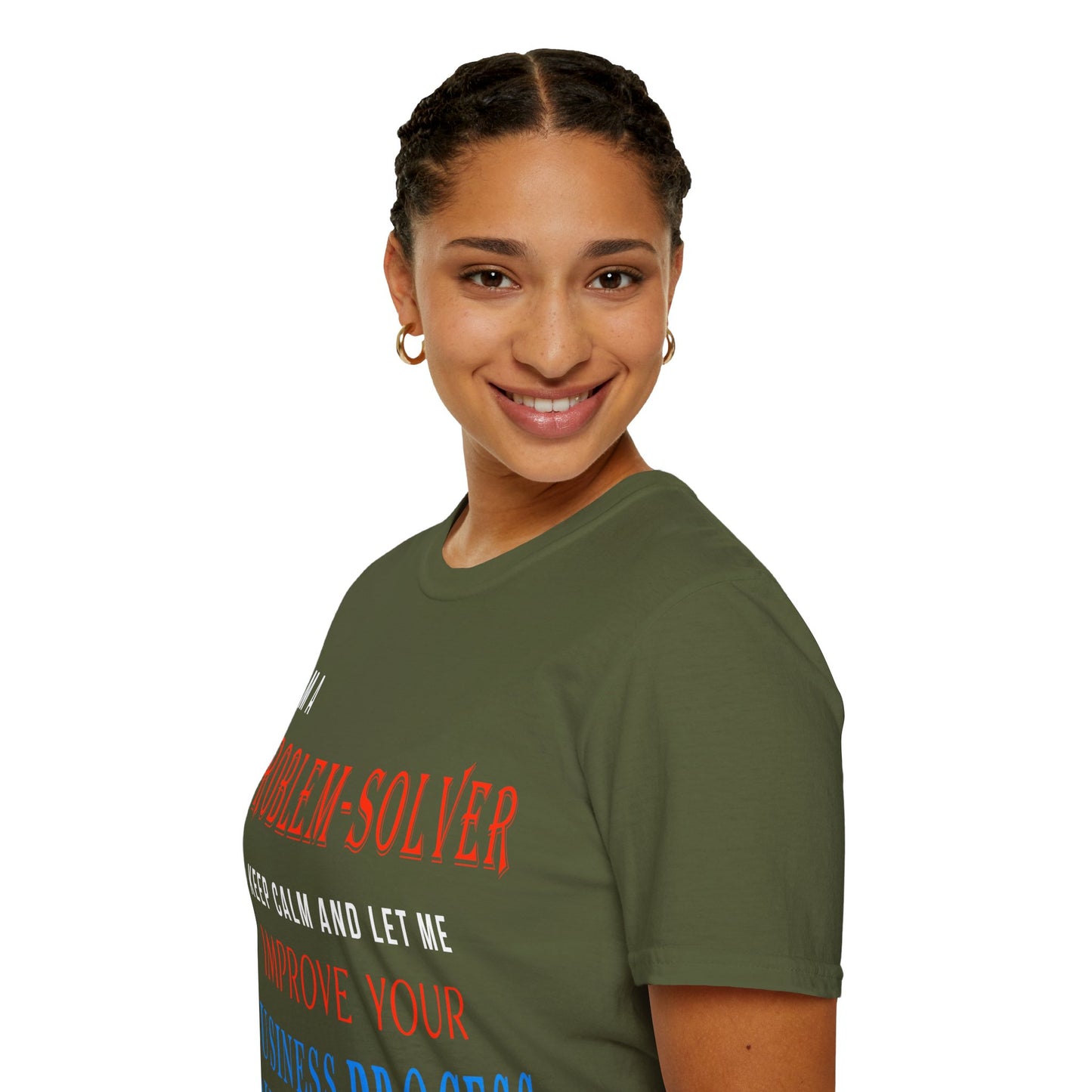 Dr. Flowers' Problem-Solver Inspirational Quote Unisex Softstyle T-Shirt