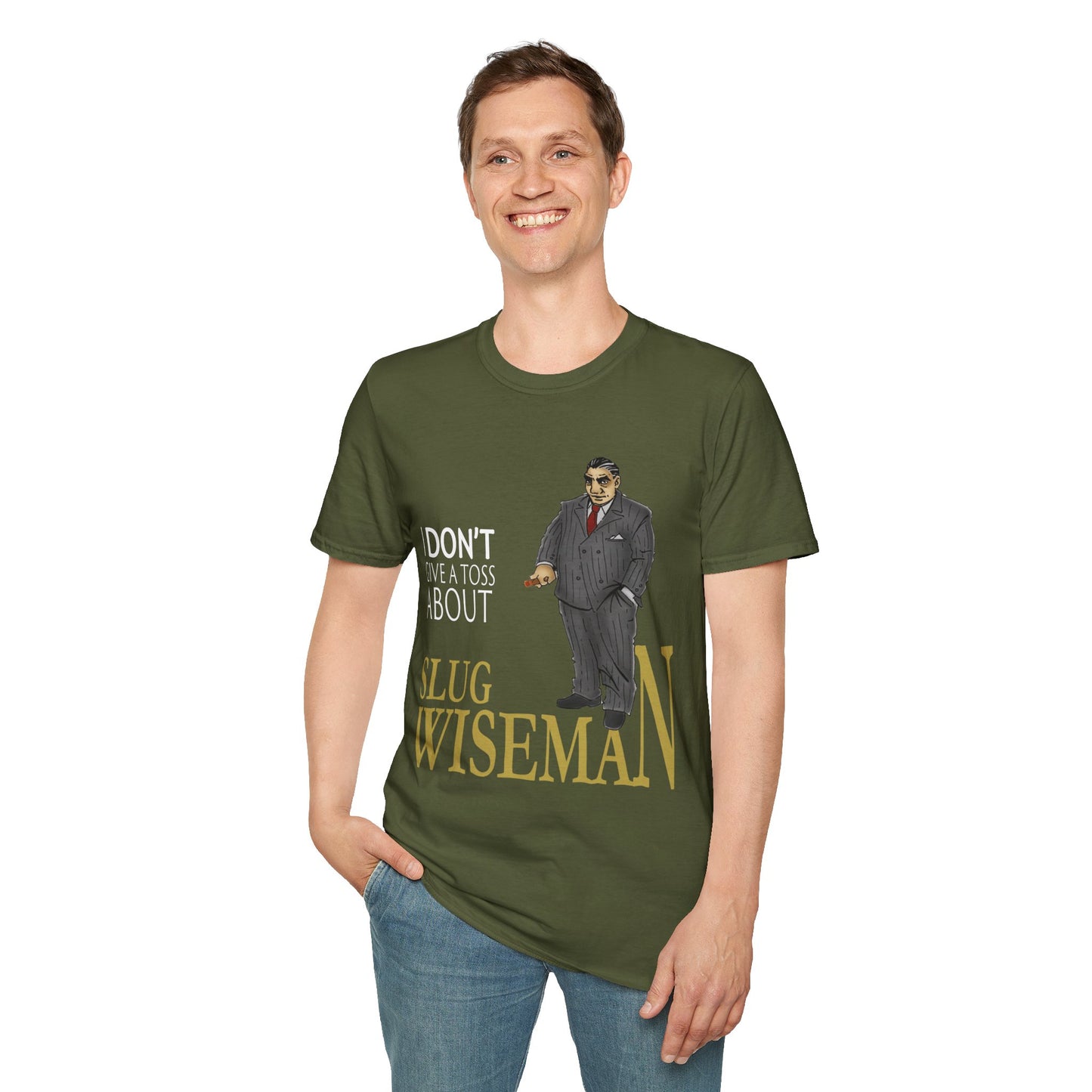 Slug Wiseman - Futsy Marlone's Signature Pose Unisex Softstyle T-Shirt