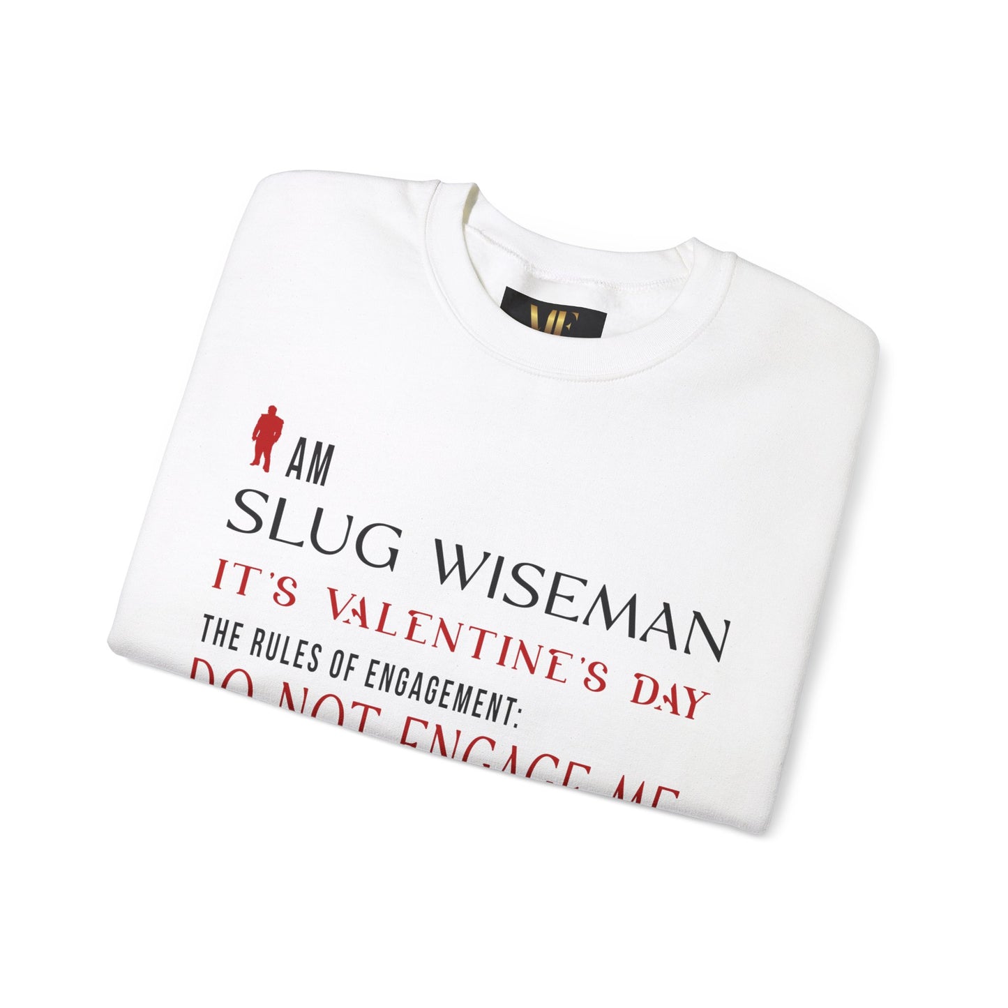 Slug Wiseman Valentine's Day Unisex Crewneck Sweatshirt