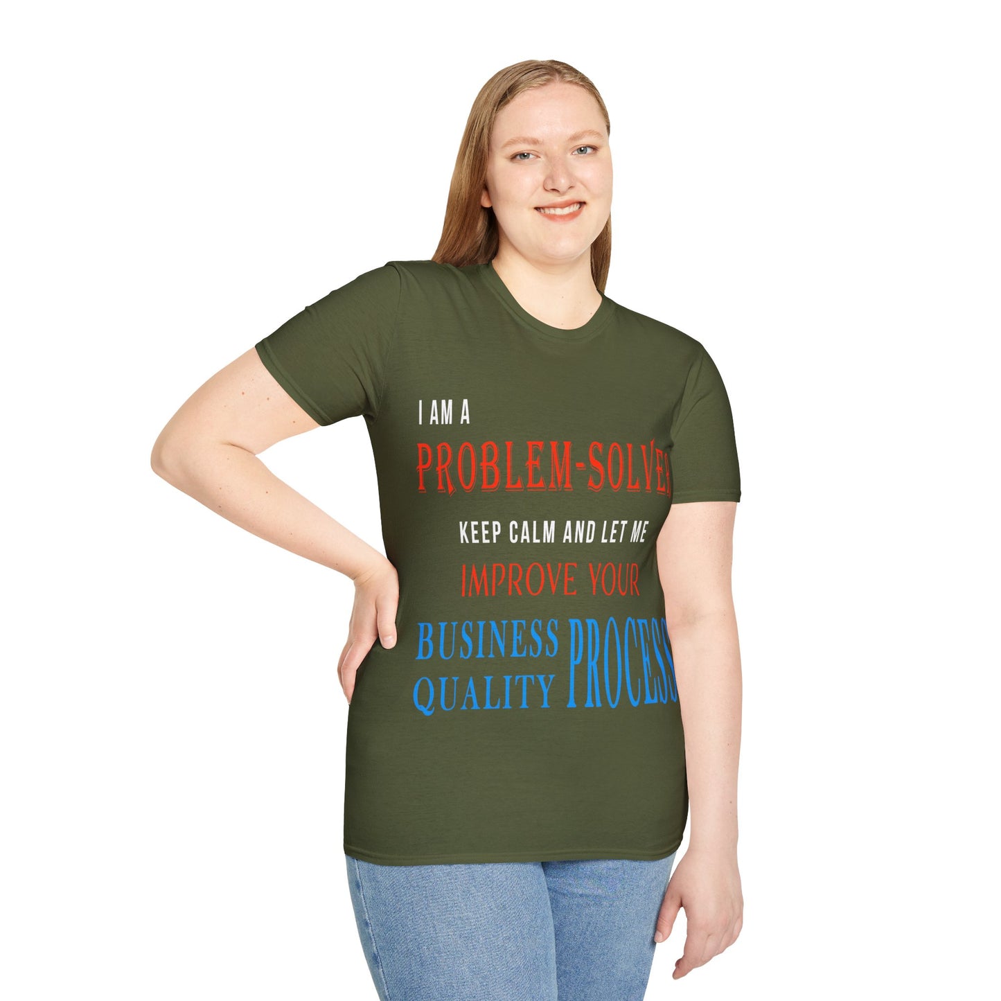 Dr. Flowers' Problem-Solver Inspirational Quote Unisex Softstyle T-Shirt