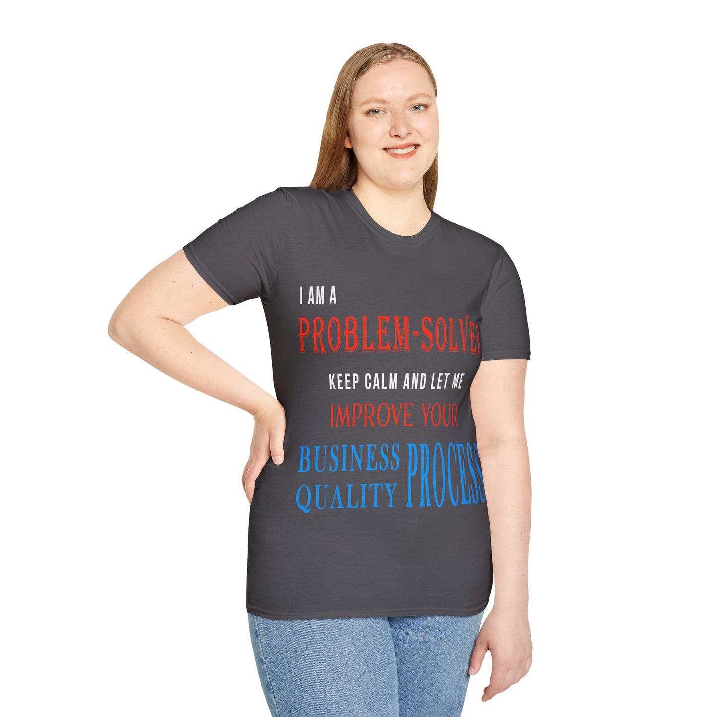 Dr. Flowers' Problem-Solver Inspirational Quote Unisex Softstyle T-Shirt