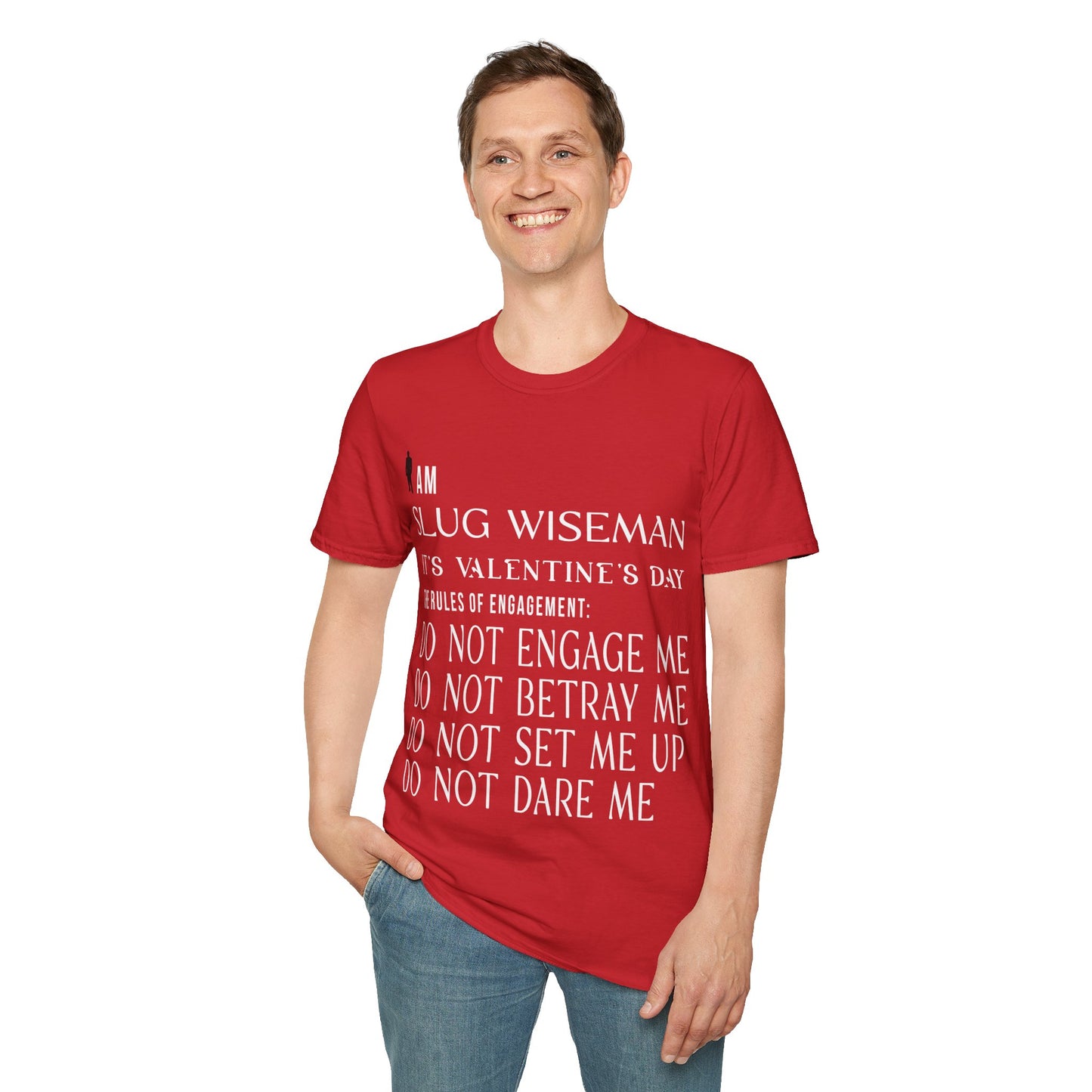 Slug Wiseman Valentine's Day Unisex Softstyle T-Shirt