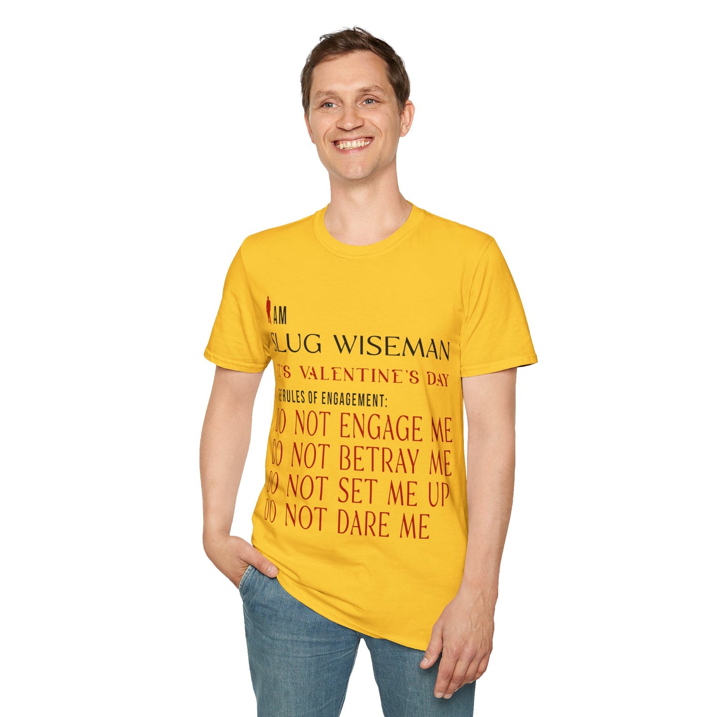 Slug Wiseman Valentine's Day Unisex Softstyle T-Shirt