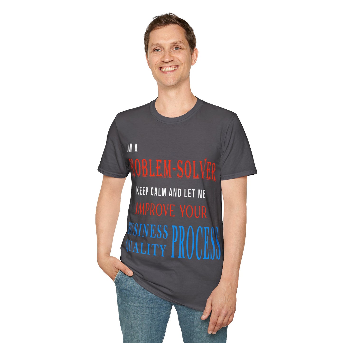 Dr. Flowers' Problem-Solver Inspirational Quote Unisex Softstyle T-Shirt