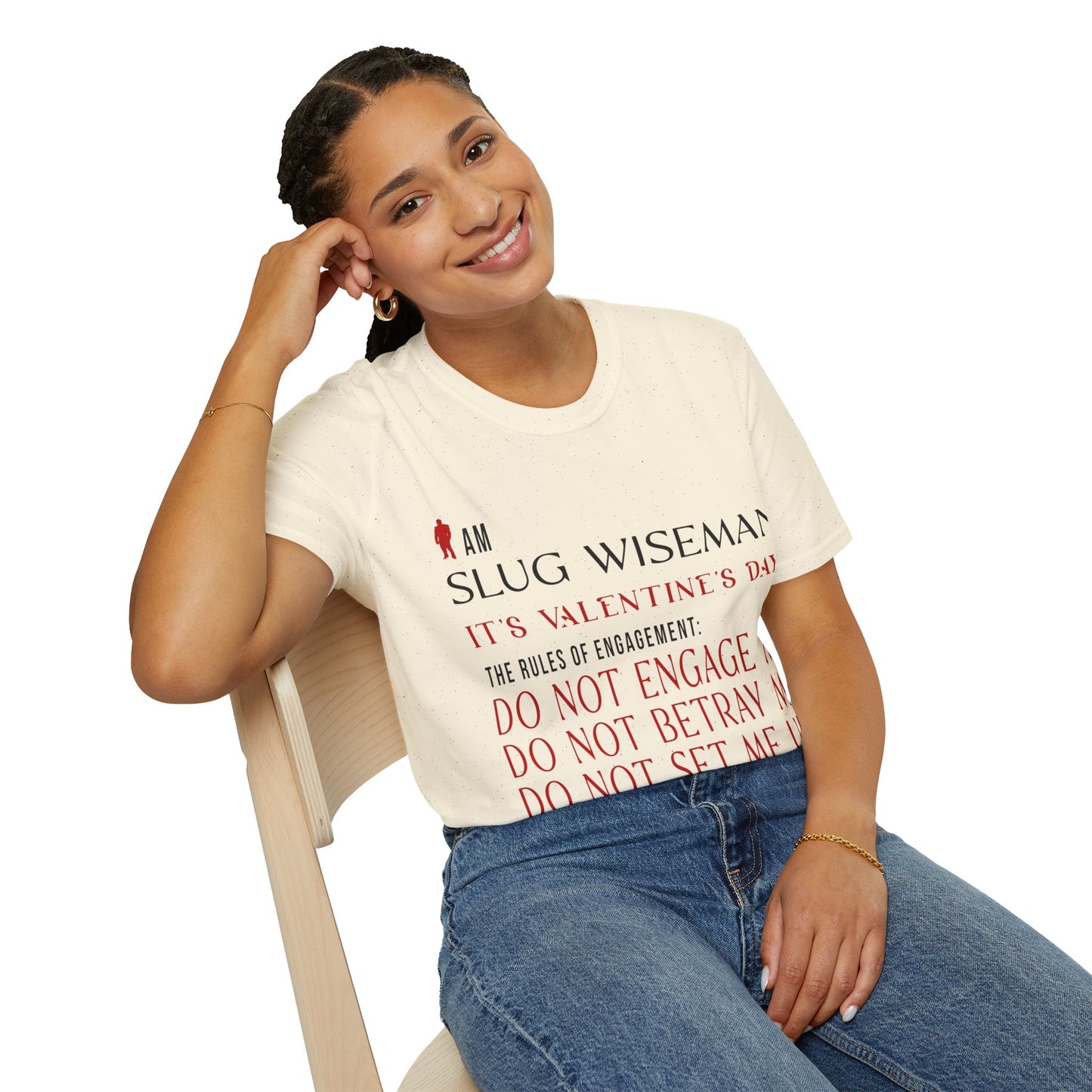 Slug Wiseman Valentine's Day Unisex Softstyle T-Shirt