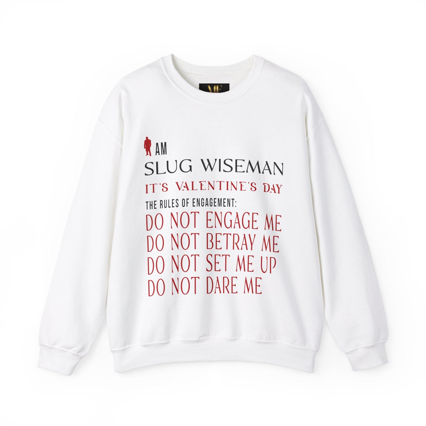 Slug Wiseman Valentine's Day Unisex Crewneck Sweatshirt