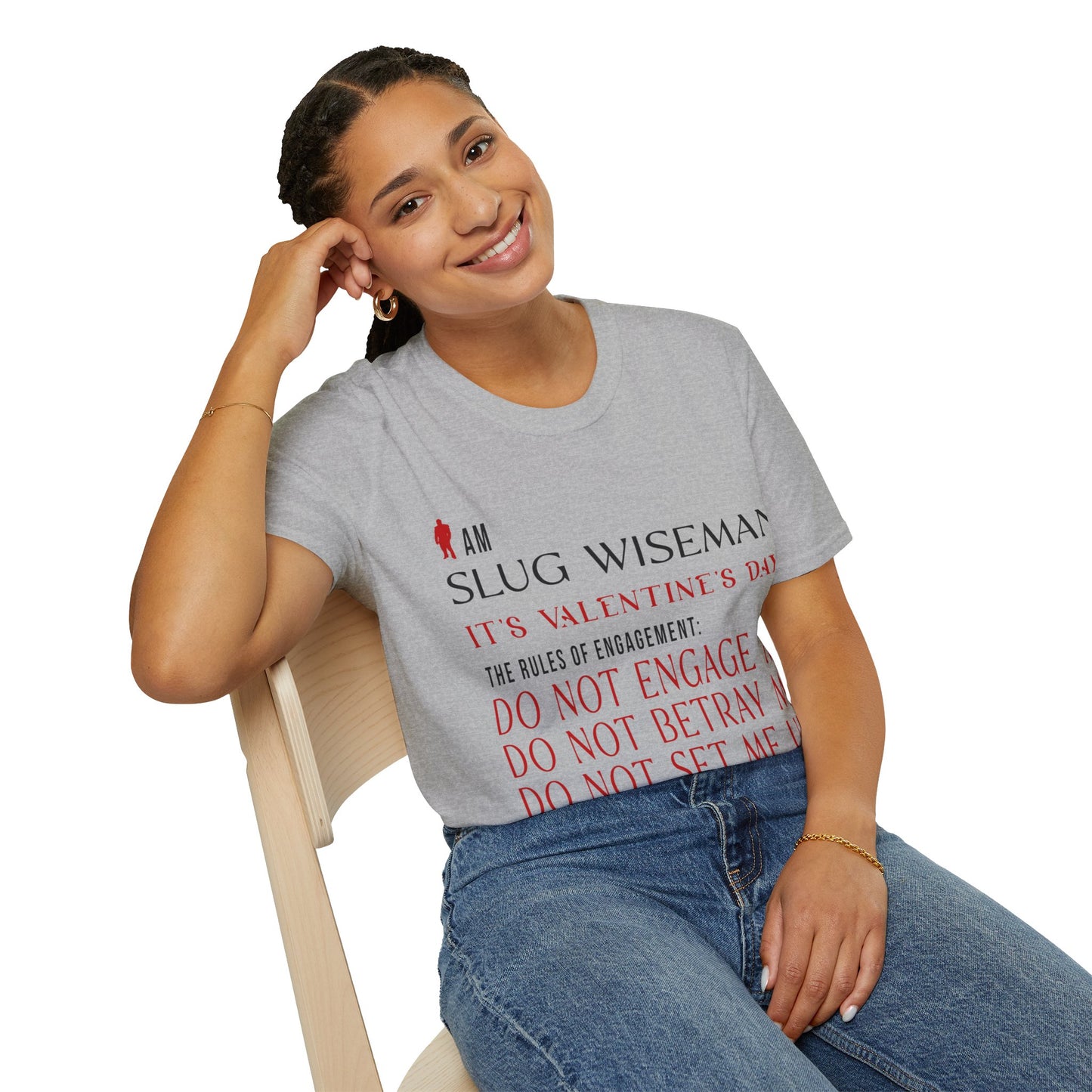 Slug Wiseman Valentine's Day Unisex Softstyle T-Shirt