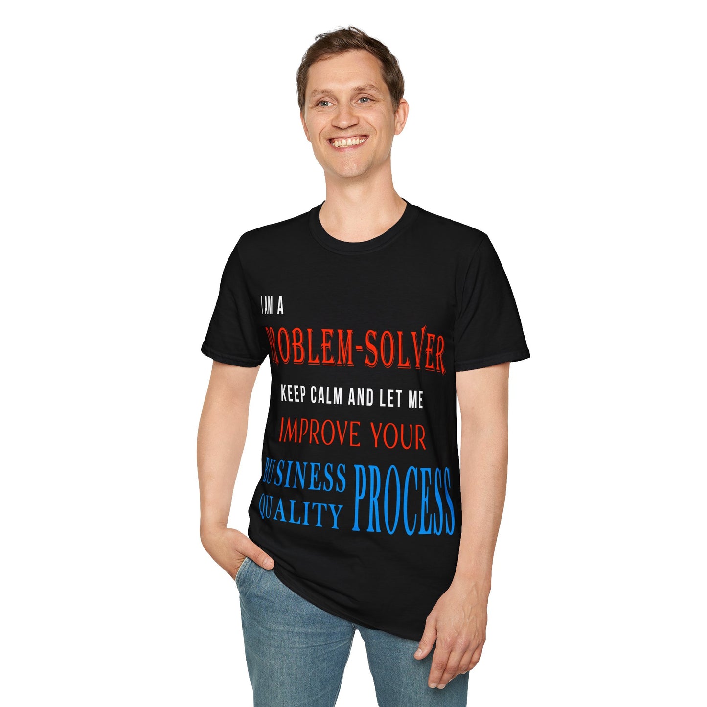 Dr. Flowers' Problem-Solver Inspirational Quote Unisex Softstyle T-Shirt