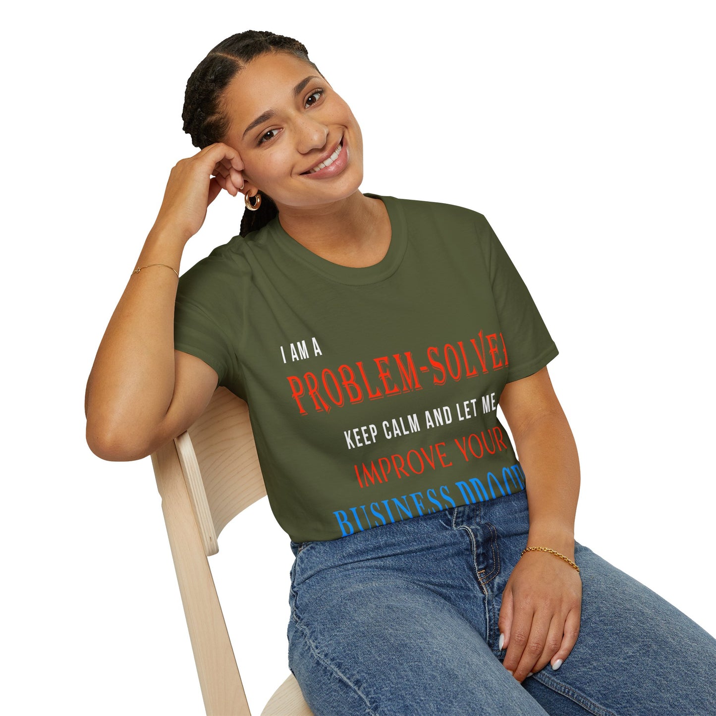 Dr. Flowers' Problem-Solver Inspirational Quote Unisex Softstyle T-Shirt