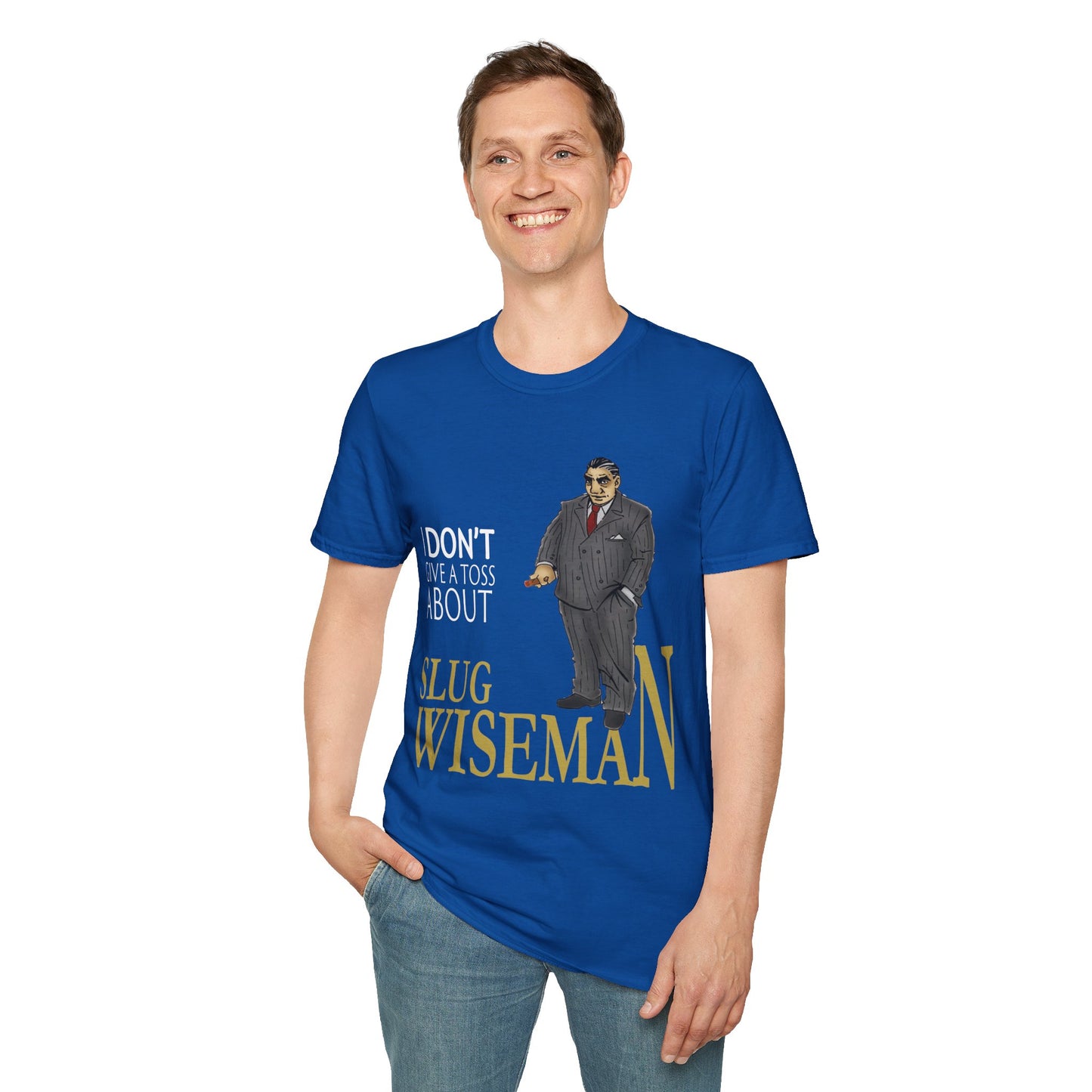Slug Wiseman - Futsy Marlone's Signature Pose Unisex Softstyle T-Shirt