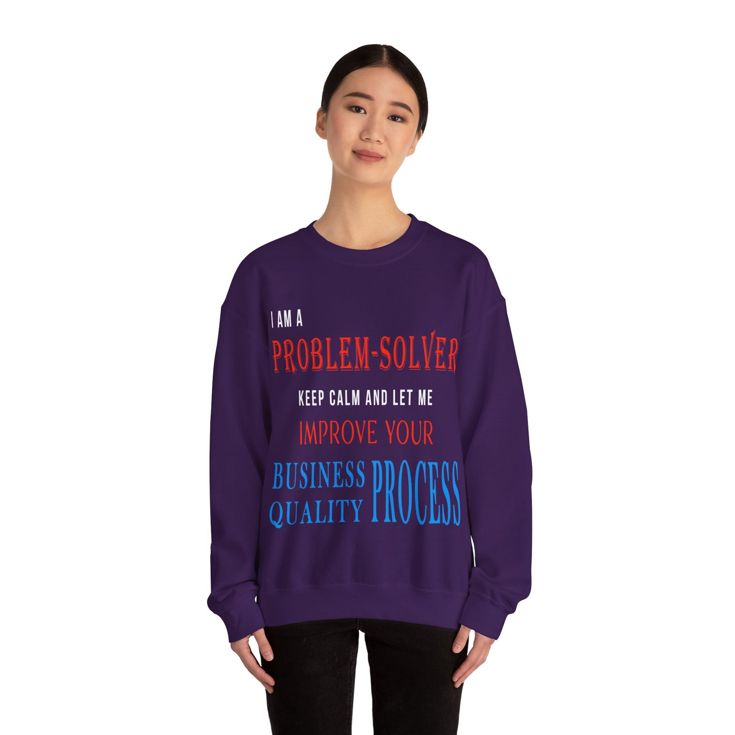 Dr. Flowers' Problem-Solver Inspirational Quote Unisex Crewneck Sweatshirt