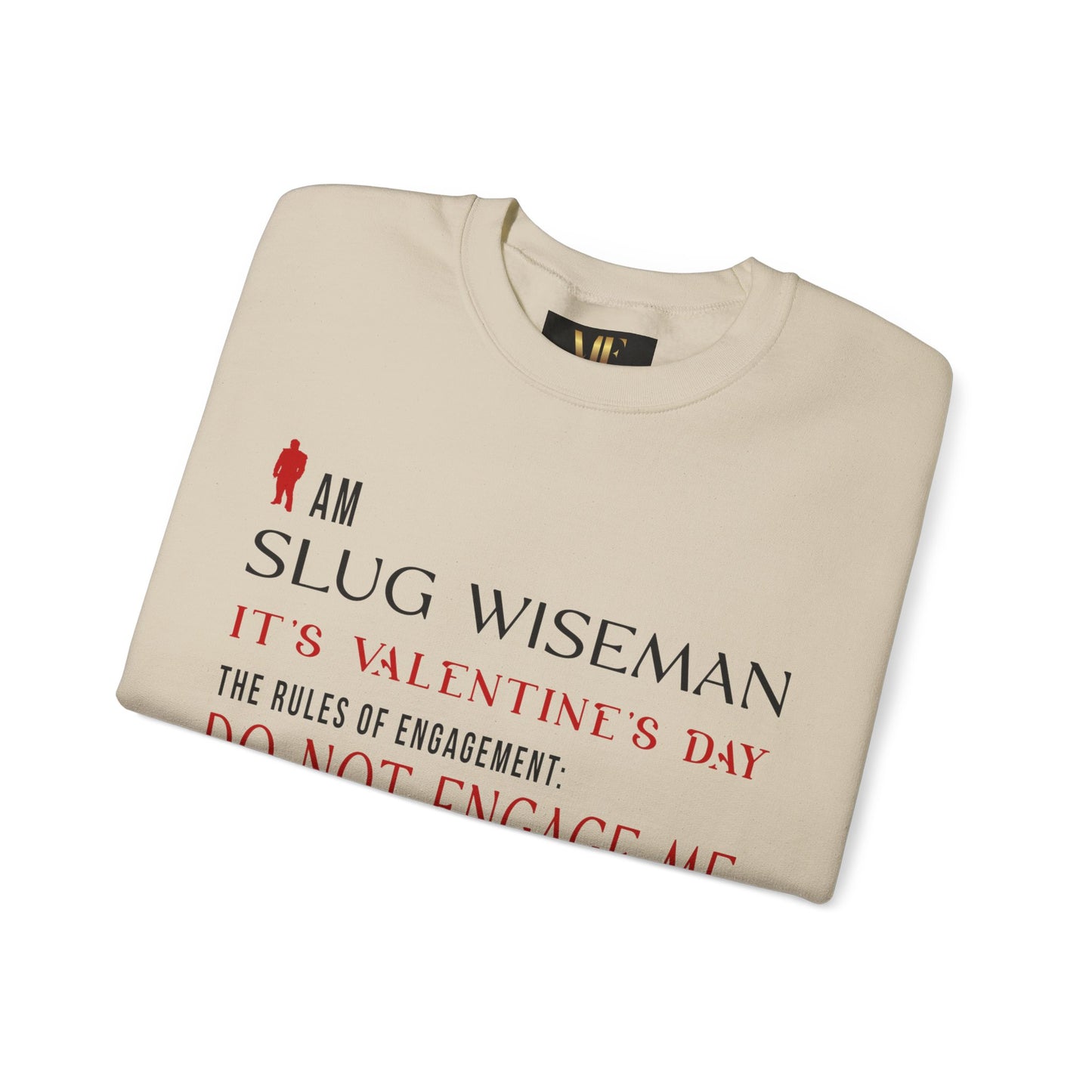 Slug Wiseman Valentine's Day Unisex Crewneck Sweatshirt