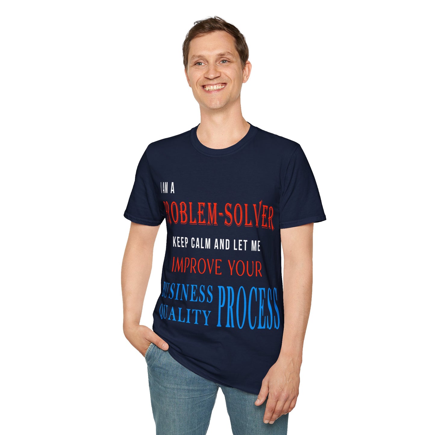 Dr. Flowers' Problem-Solver Inspirational Quote Unisex Softstyle T-Shirt