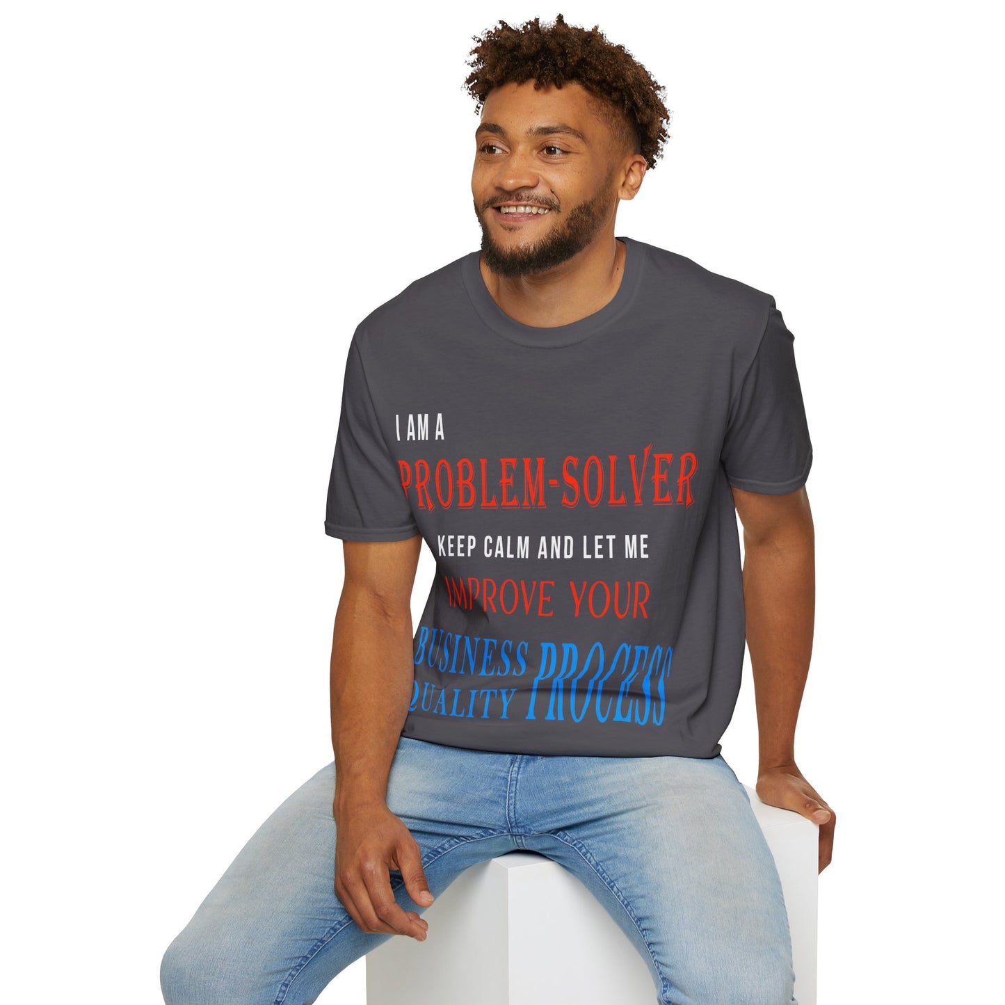 Dr. Flowers' Problem-Solver Inspirational Quote Unisex Softstyle T-Shirt