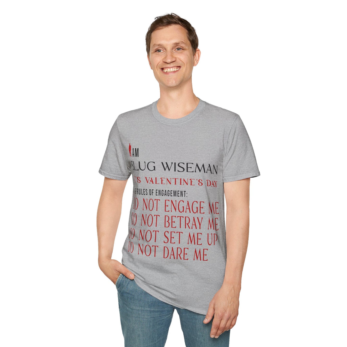 Slug Wiseman Valentine's Day Unisex Softstyle T-Shirt