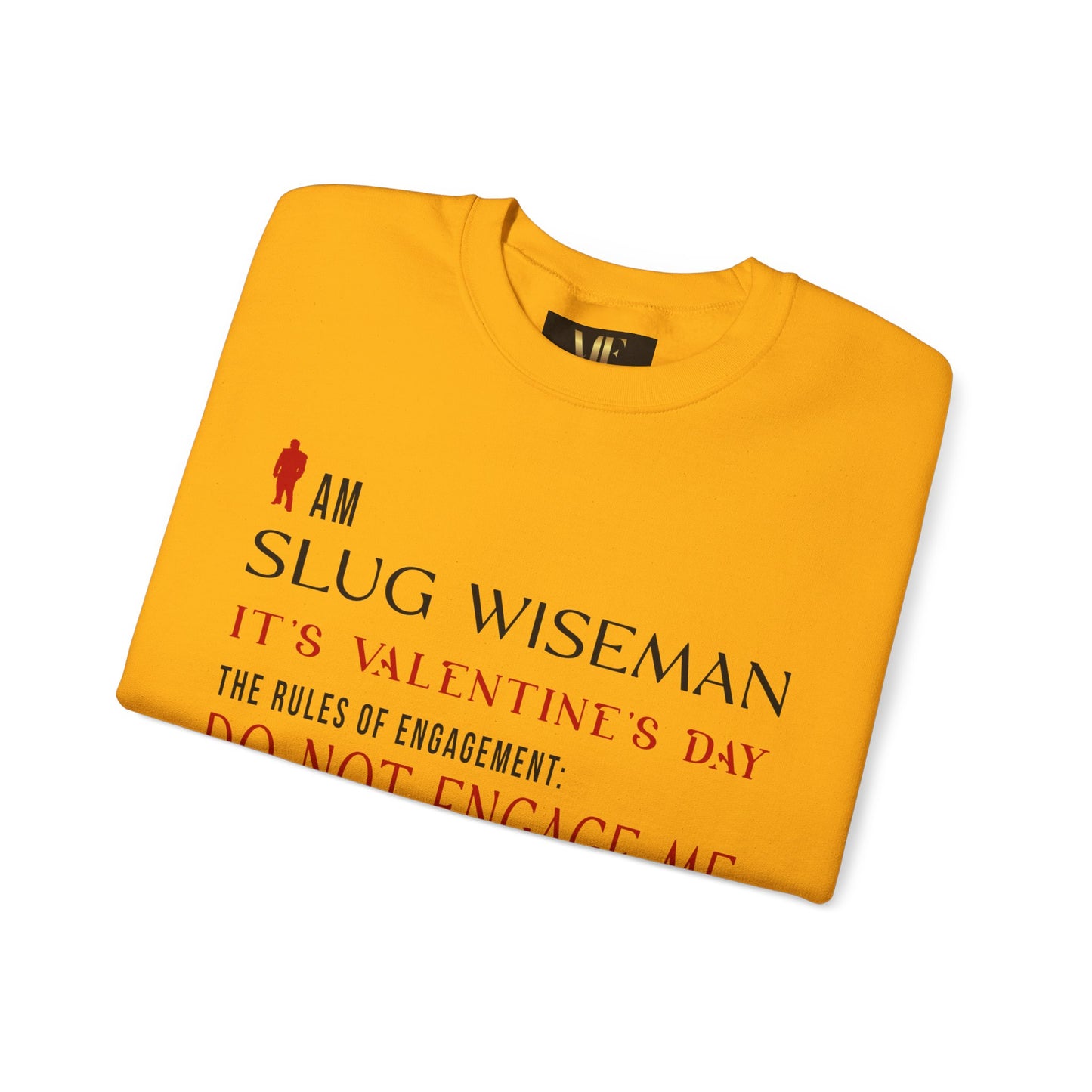 Slug Wiseman Valentine's Day Unisex Crewneck Sweatshirt
