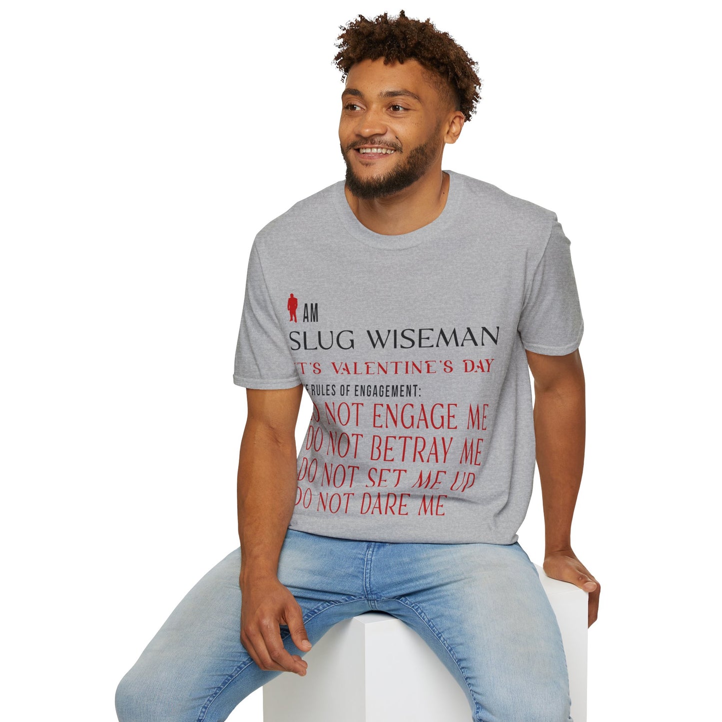 Slug Wiseman Valentine's Day Unisex Softstyle T-Shirt