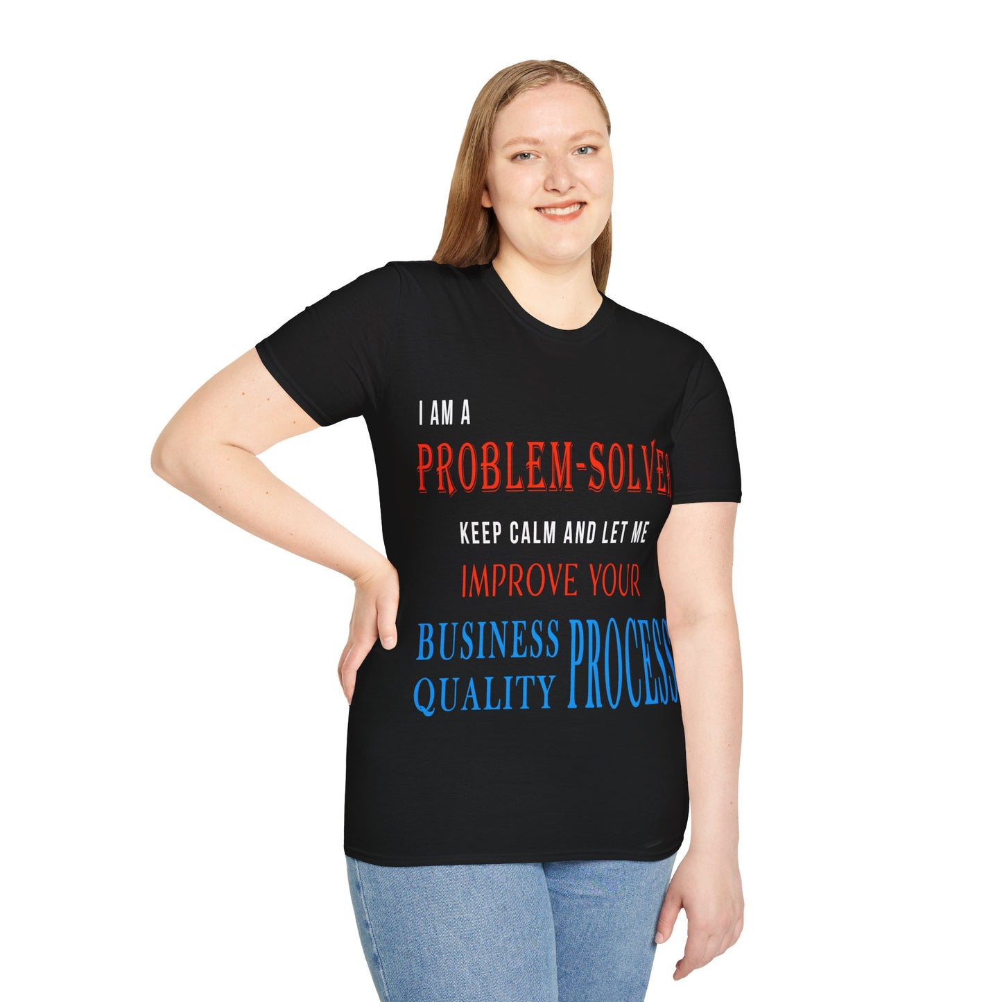 Dr. Flowers' Problem-Solver Inspirational Quote Unisex Softstyle T-Shirt