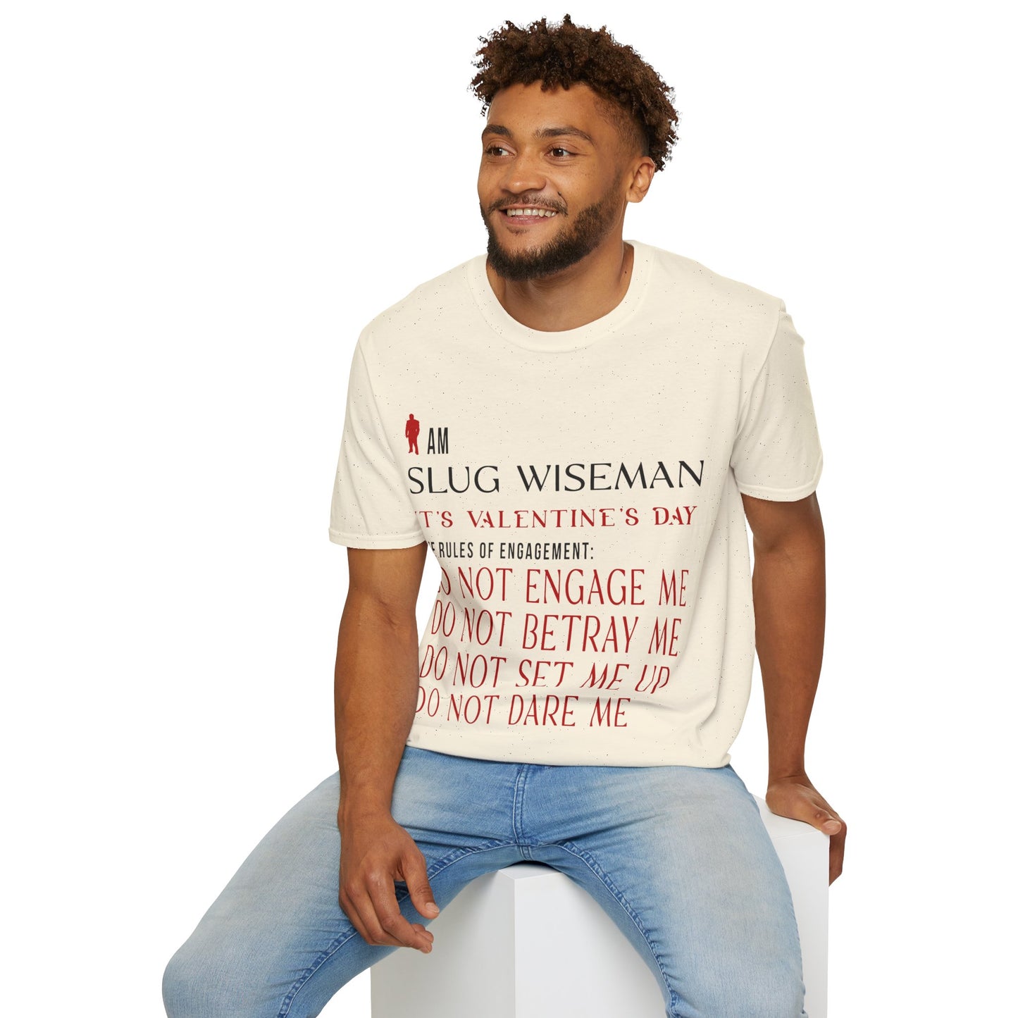 Slug Wiseman Valentine's Day Unisex Softstyle T-Shirt