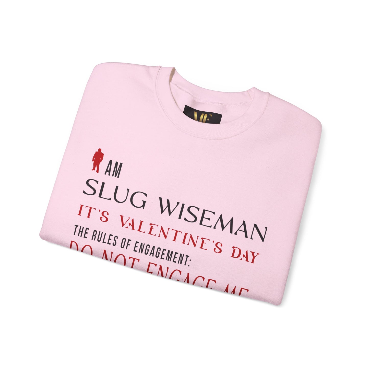 Slug Wiseman Valentine's Day Unisex Crewneck Sweatshirt