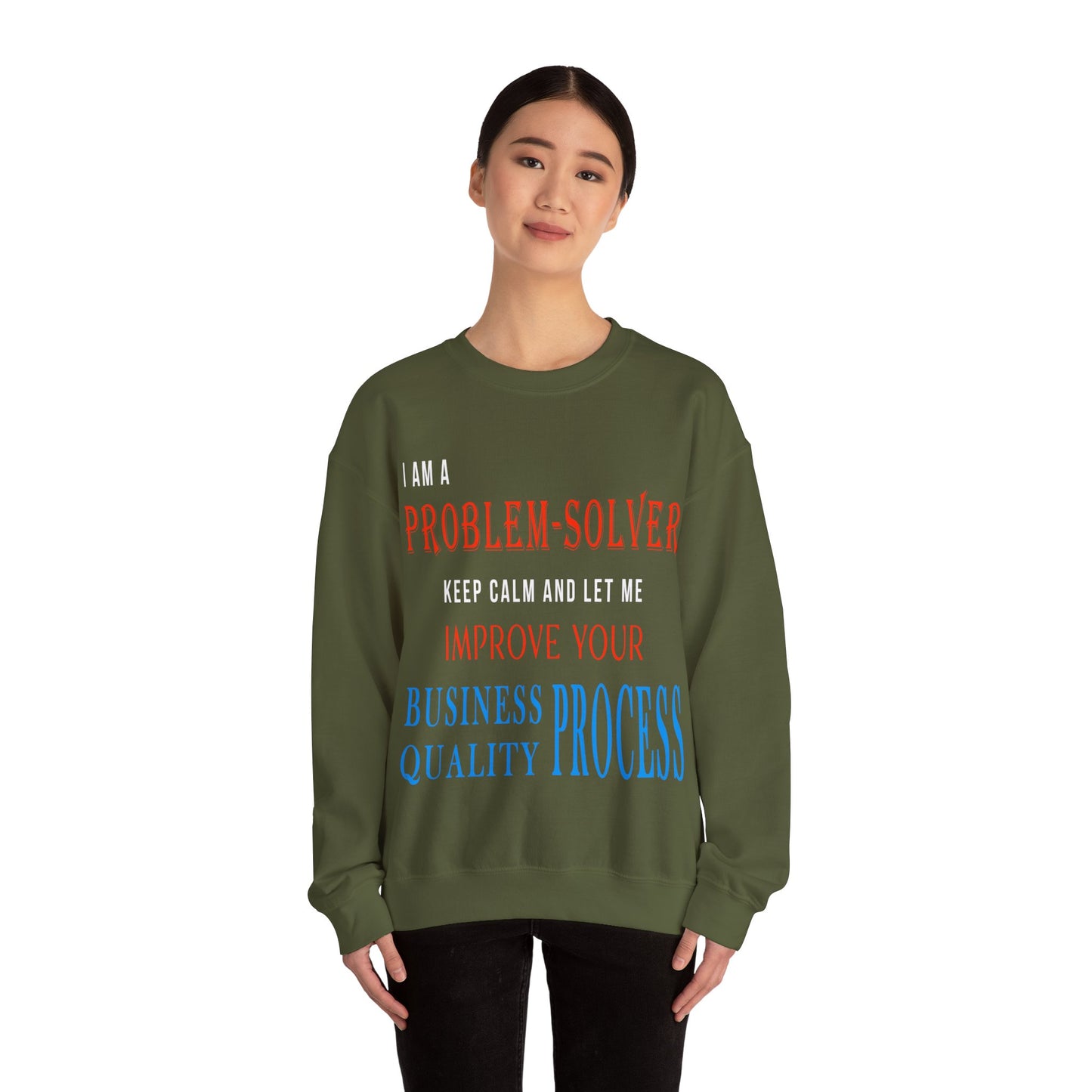 Dr. Flowers' Problem-Solver Inspirational Quote Unisex Crewneck Sweatshirt