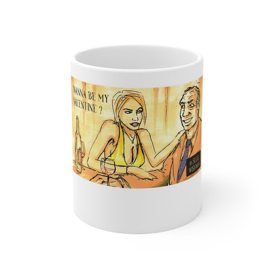 Slug Wiseman Valentine's Day Ceramic Mug