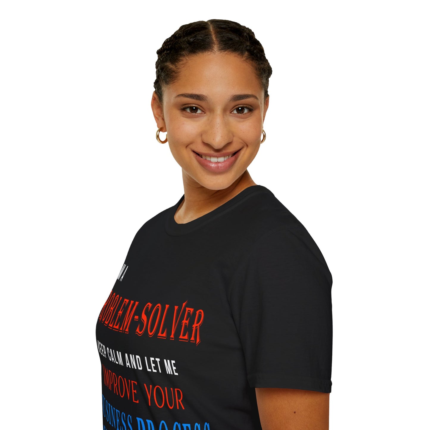Dr. Flowers' Problem-Solver Inspirational Quote Unisex Softstyle T-Shirt