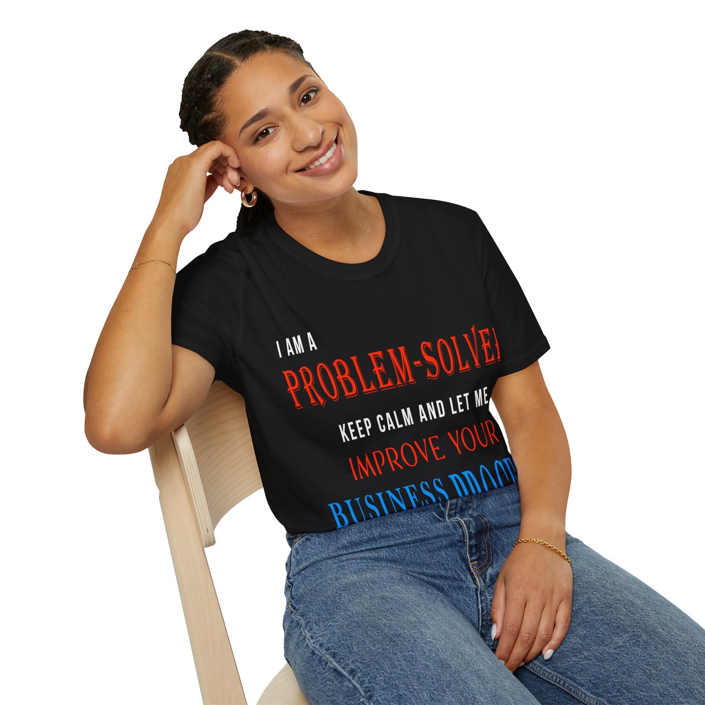 Dr. Flowers' Problem-Solver Inspirational Quote Unisex Softstyle T-Shirt