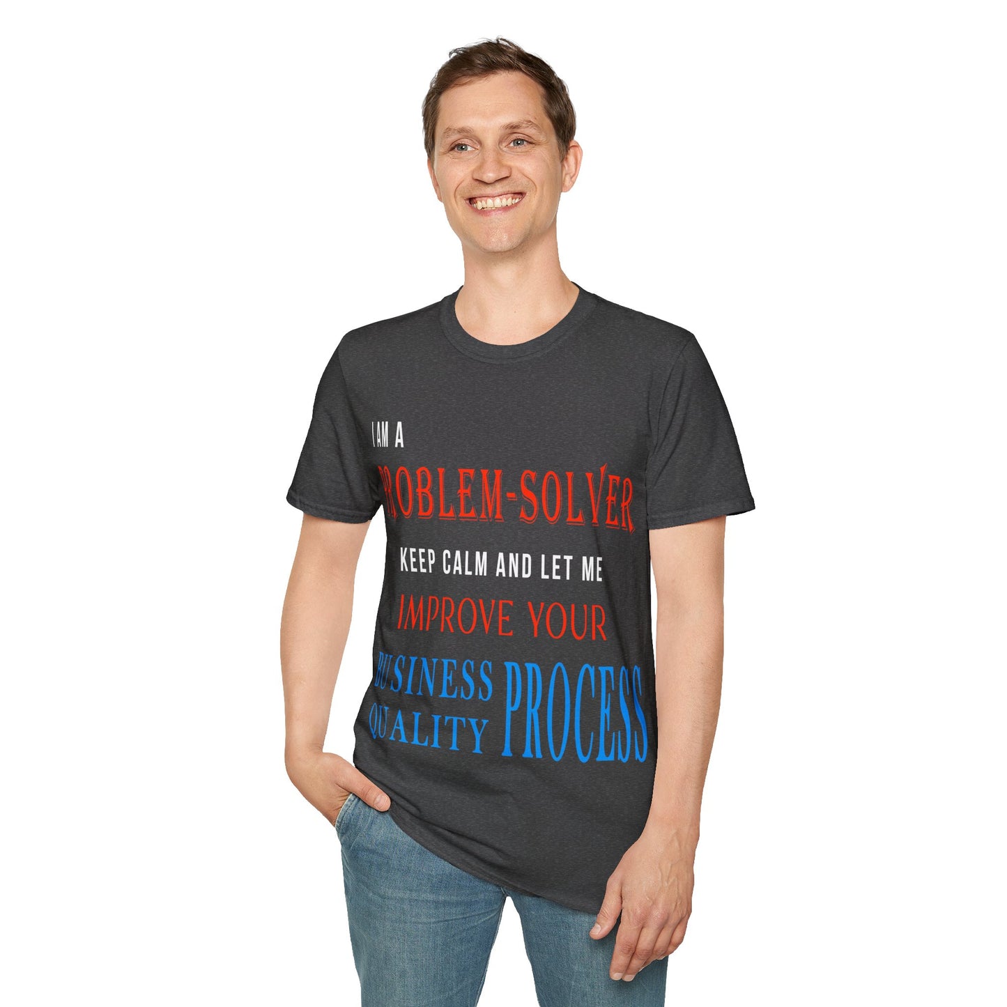 Dr. Flowers' Problem-Solver Inspirational Quote Unisex Softstyle T-Shirt