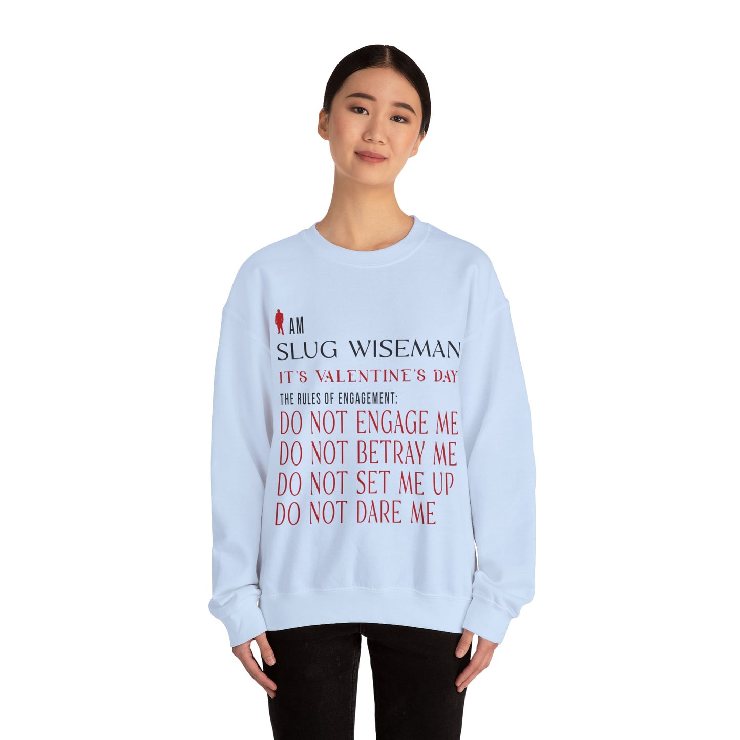 Slug Wiseman Valentine's Day Unisex Crewneck Sweatshirt