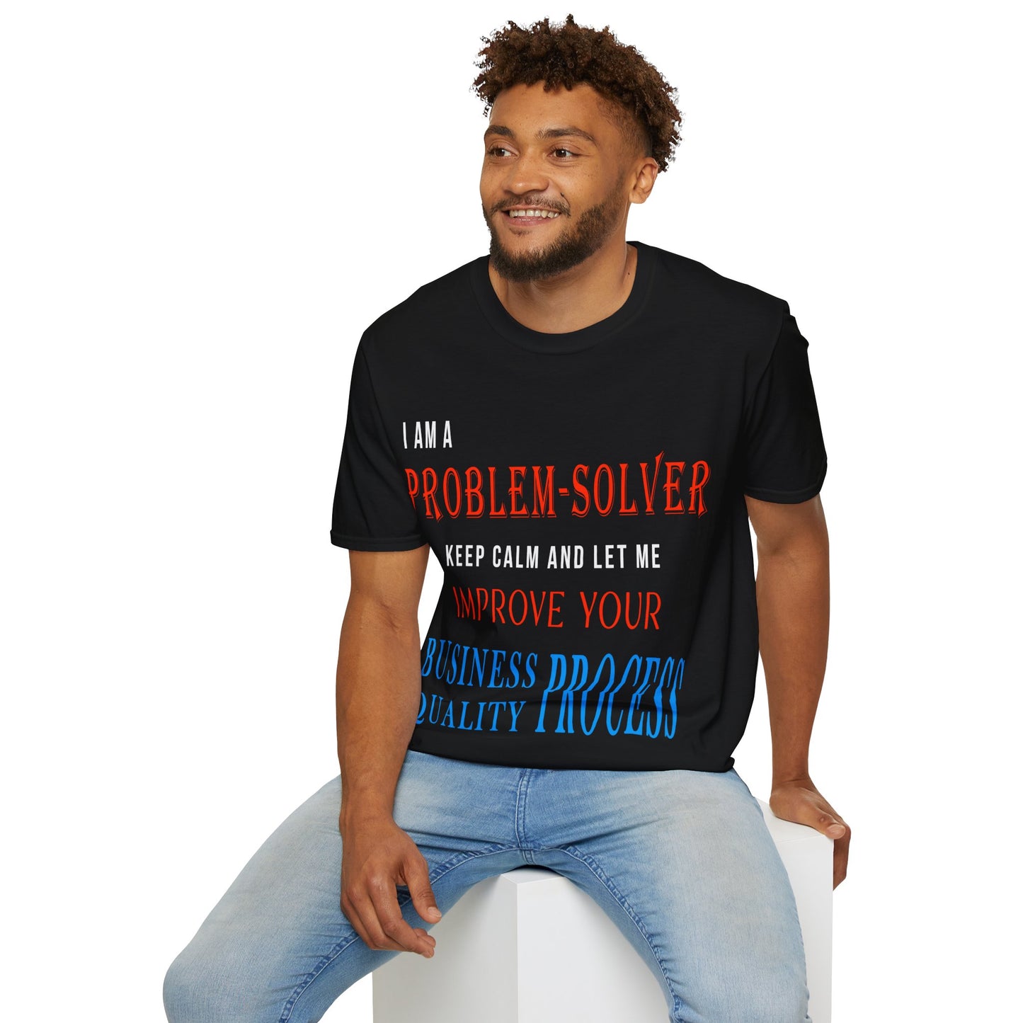 Dr. Flowers' Problem-Solver Inspirational Quote Unisex Softstyle T-Shirt