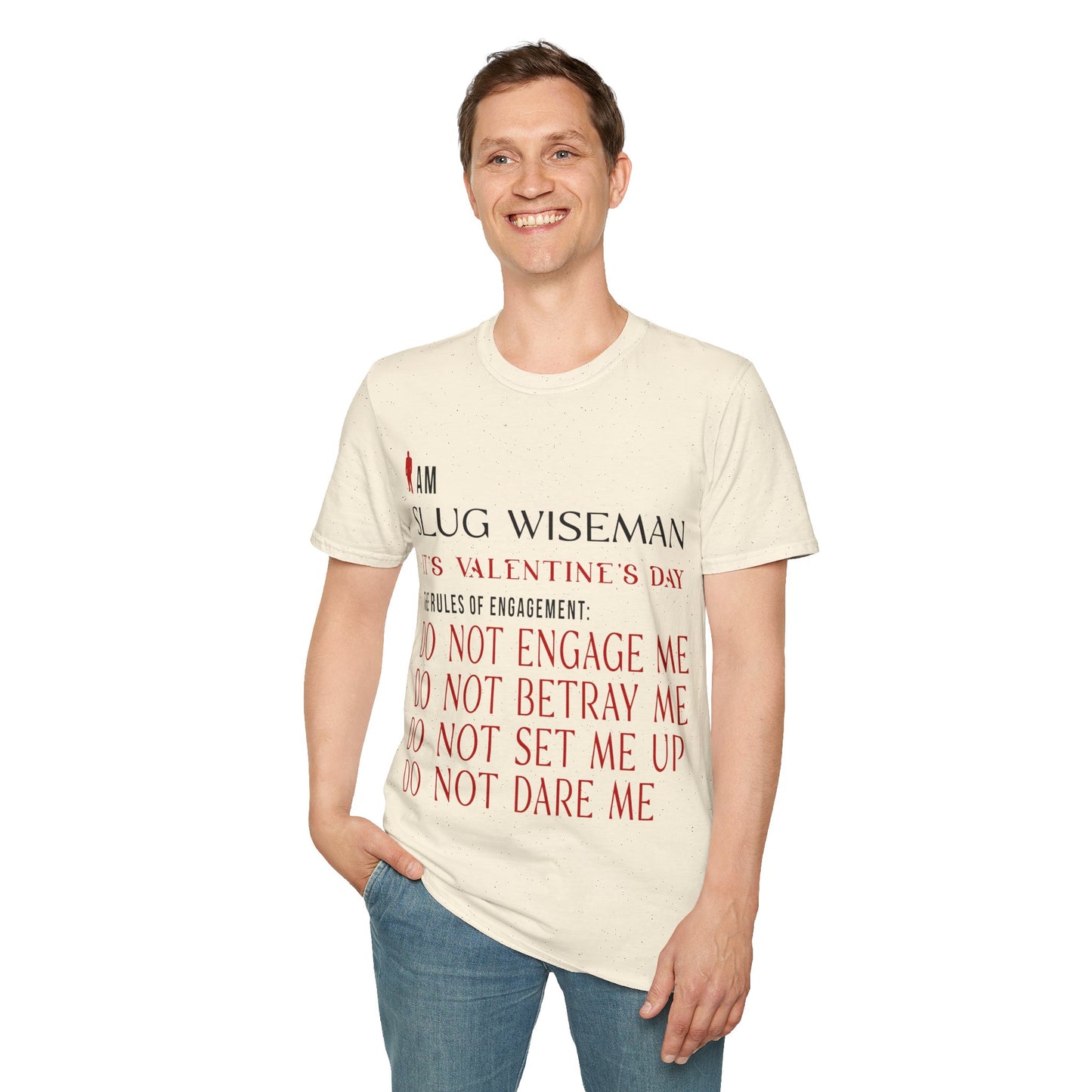 Slug Wiseman Valentine's Day Unisex Softstyle T-Shirt
