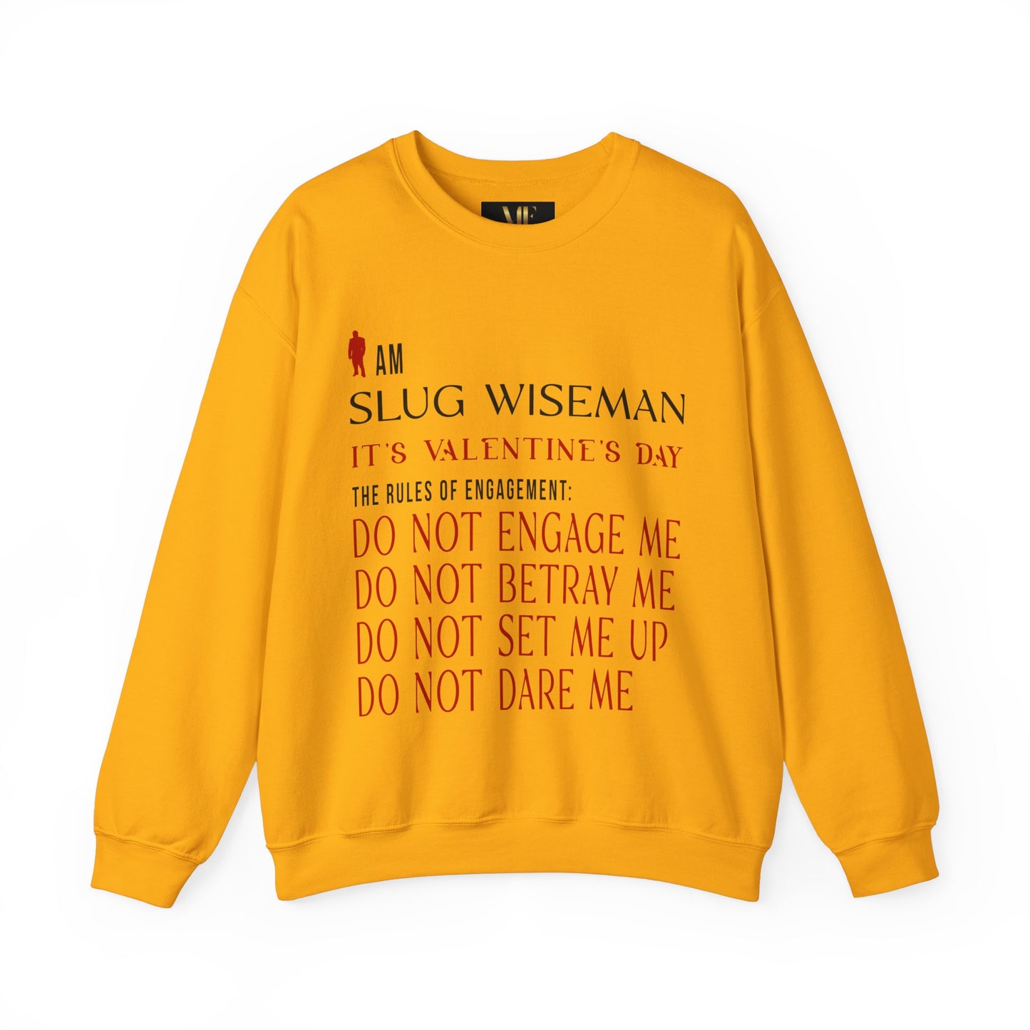 Slug Wiseman Valentine's Day Unisex Crewneck Sweatshirt
