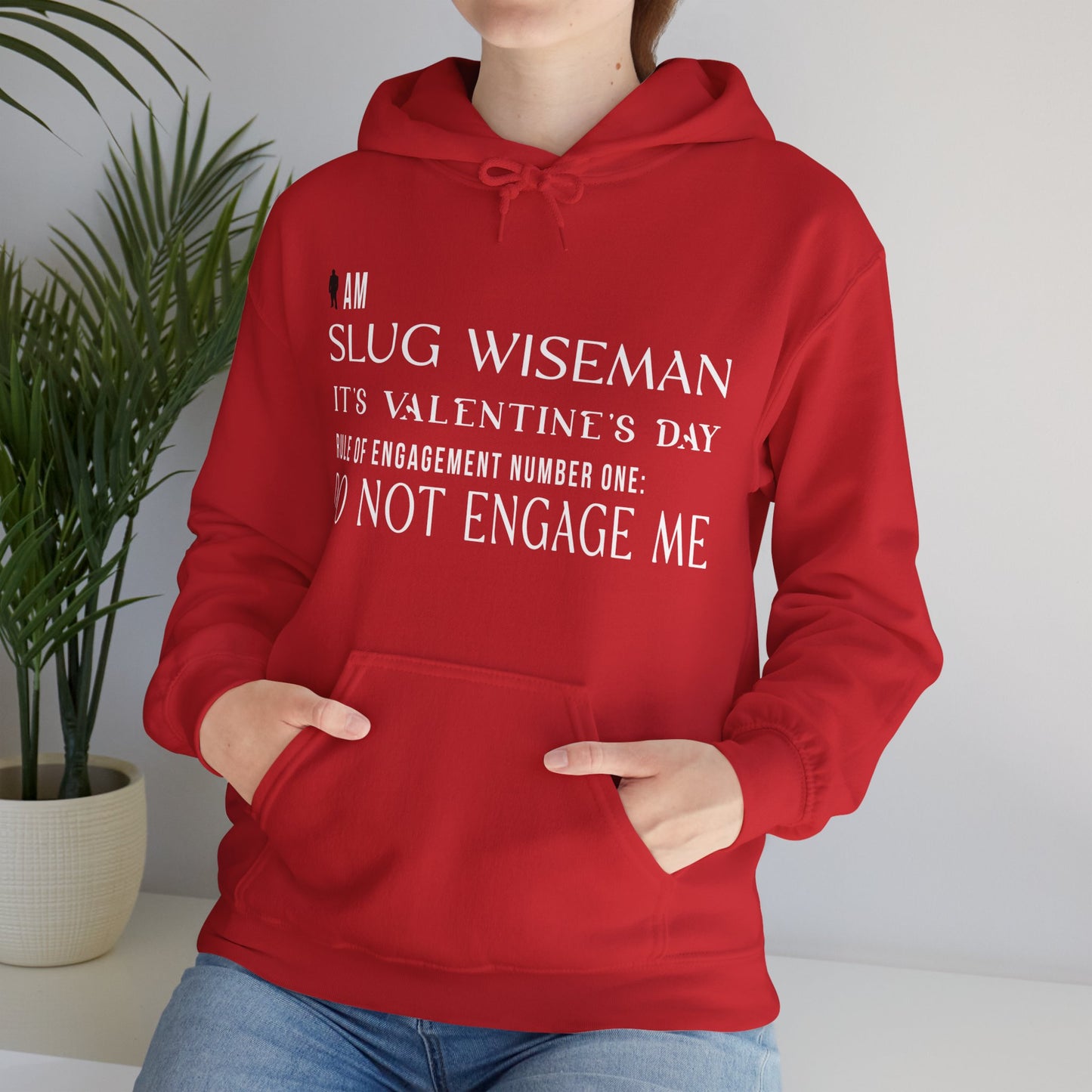Slug Wiseman Valentine's Day Unisex Hoodie